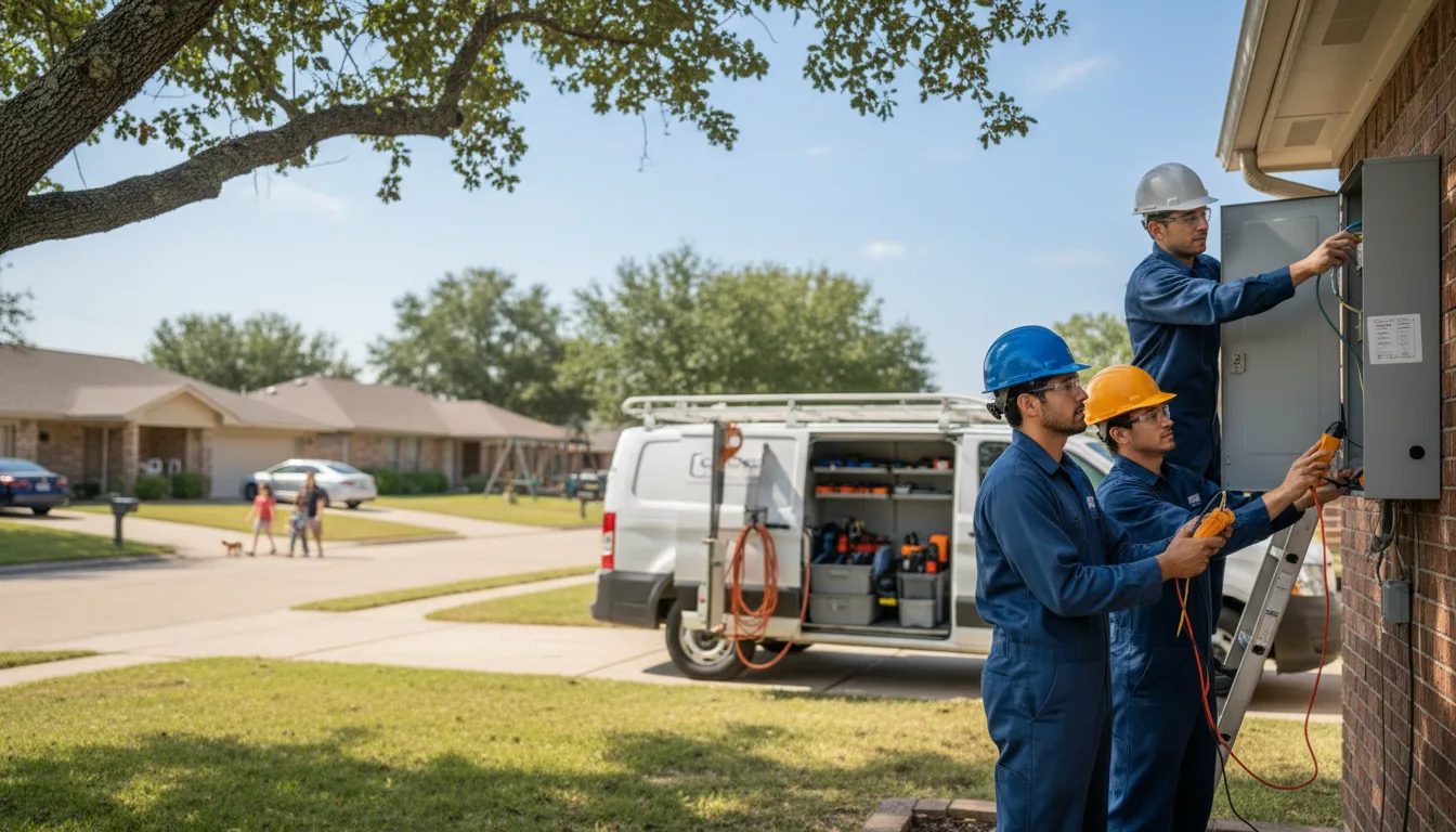 Certified electrician providing emergency electrical services in Sledge, MS